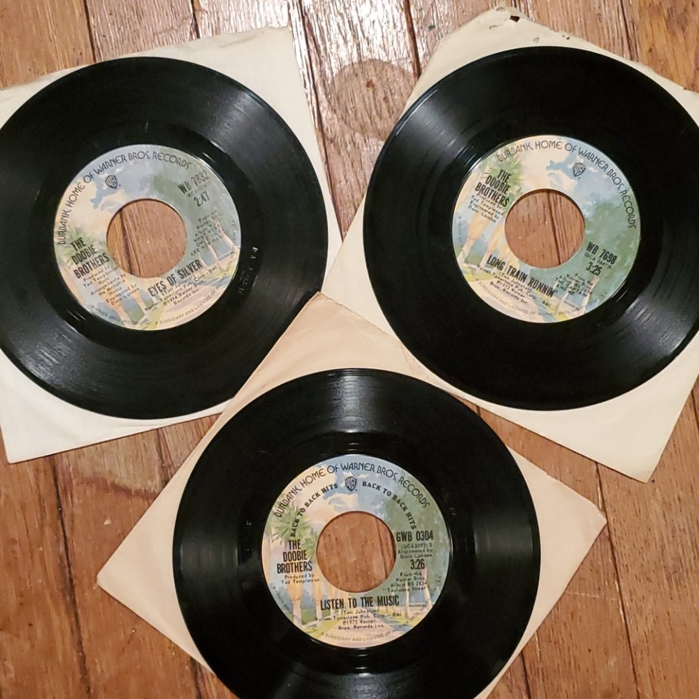 🧡3/15$🧡 Doobie Brothers 45 Record Trio